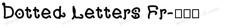 Dotted Letters Fr字体转换
